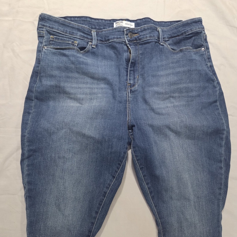 Levi Strauss Signature Gold Mid Rise Skinny Jean Men's 35x30 (Fits 36x28) - Picture 5 of 12